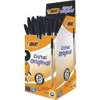 Stylo à bille BIC Cristal Original 1,0 mm Noir