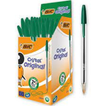 Stylo à bille BIC Cristal Original 1,0 mm Vert