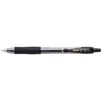 Stylo roller à encre gel G-2 Pilot Pointe Moyenne Noir