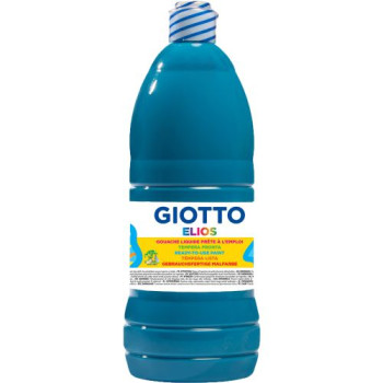 Gouache Liquide bouteille de 1000 ml Cyan Elios Giotto