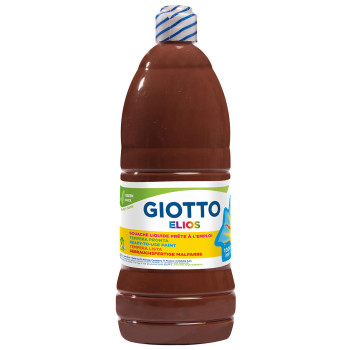 Gouache Liquide bouteille de 1000 ml Marron Elios Giotto