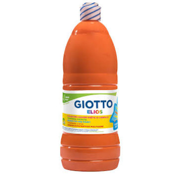 Gouache Liquide bouteille de 1000 ml Orange Elios Giotto